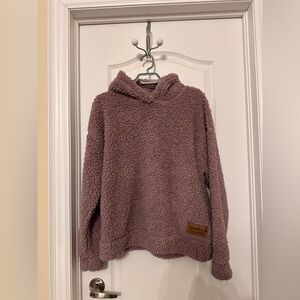 Cozy Mauve Sherpa Hoodie Sweater